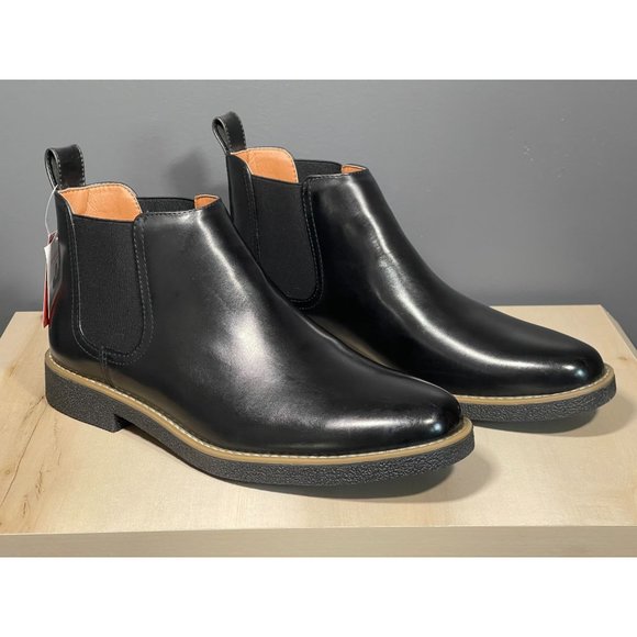 DEER STAGS MEN'S ROCKLAND CHELSEA BOOT IN BLACK SIZE 10 - Picture 1 of 9